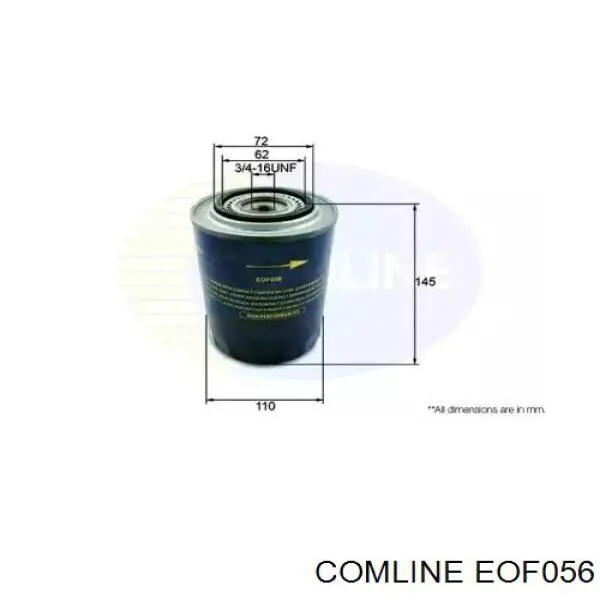 EOF056 Comline масляный фильтр