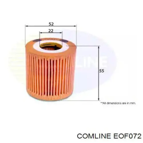 Масляный фильтр EOF072 Comline