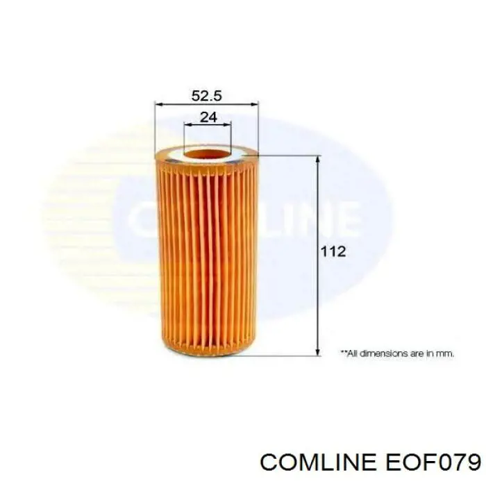 Filtro de aceite EOF079 Comline