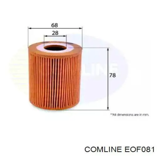 EOF081 Comline масляный фильтр