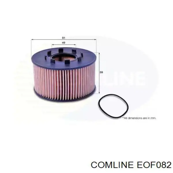 EOF082 Comline Масляный фильтр двигателя