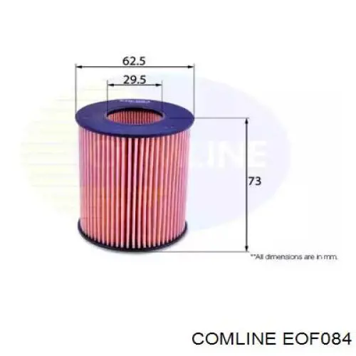 EOF084 Comline filtro de óleo