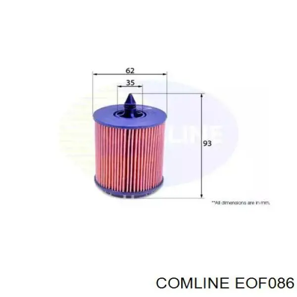 Масляный фильтр EOF086 Comline