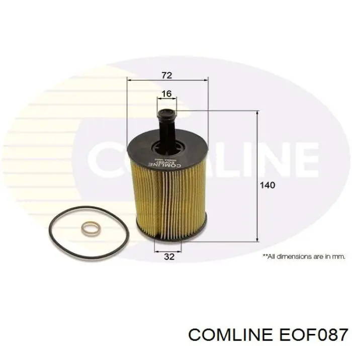 Фильтр очистки масла центробежный Comline EOF087 цена, от 4.41 USD