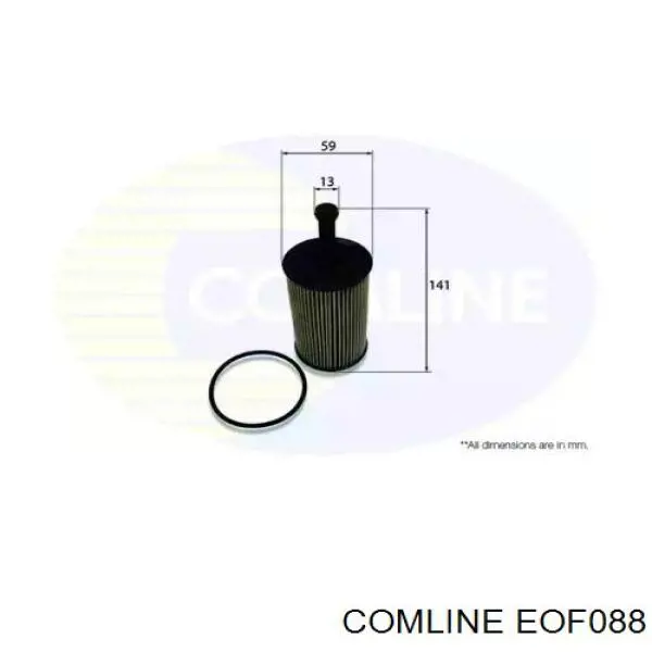 EOF088 Comline filtro de óleo
