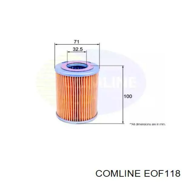 Масляный фильтр EOF118 Comline