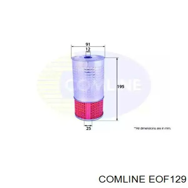 Масляный фильтр EOF129 Comline