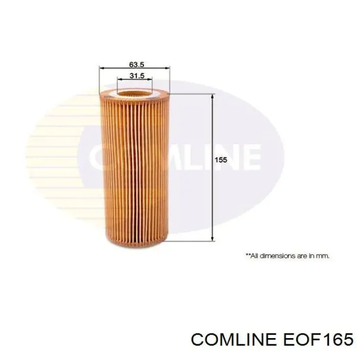 Фильтр очистки масла центробежный Comline EOF165 цена, от 6.30 USD