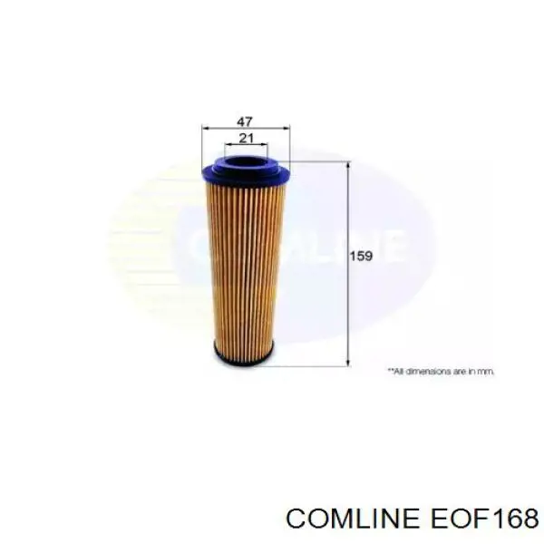 EOF168 Comline масляный фильтр