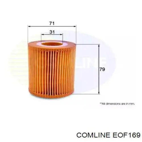 EOF169 Comline масляный фильтр