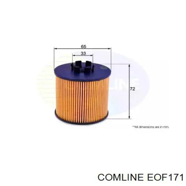 Фильтр масляный COMLINE EOF171