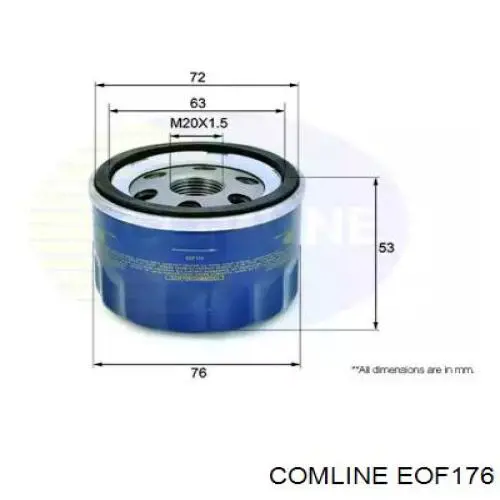 EOF176 Comline масляный фильтр
