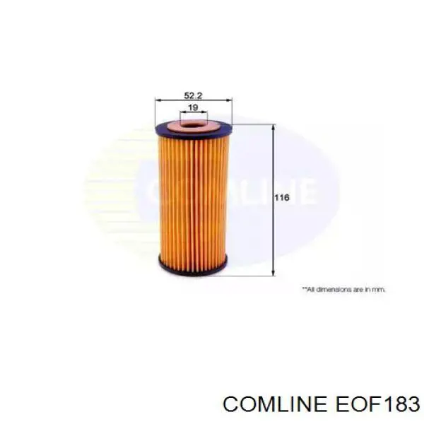 EOF183 Comline масляный фильтр