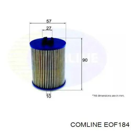 EOF184 Comline масляный фильтр