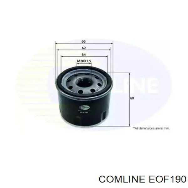 EOF190 Comline масляный фильтр