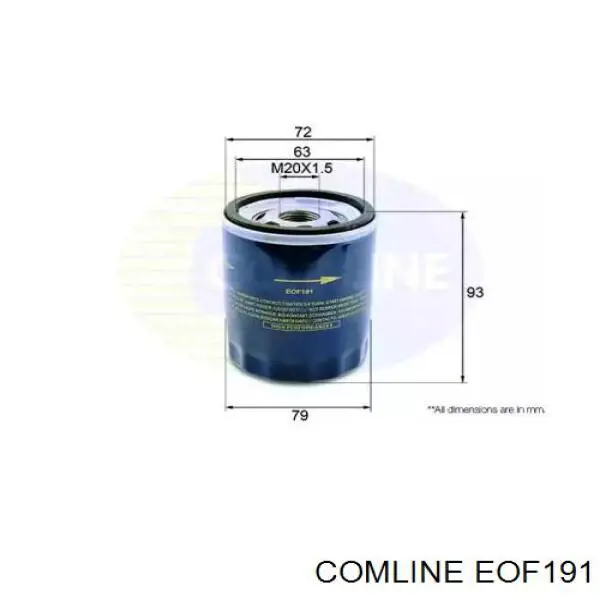 EOF191 Comline масляный фильтр
