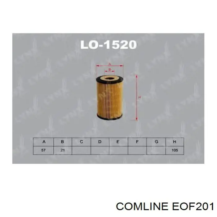 Фильтр масла Comline EOF201