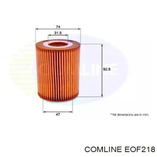 EOF218 Comline масляный фильтр