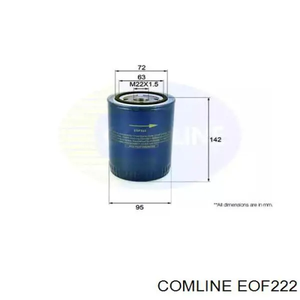 EOF222 Comline масляный фильтр