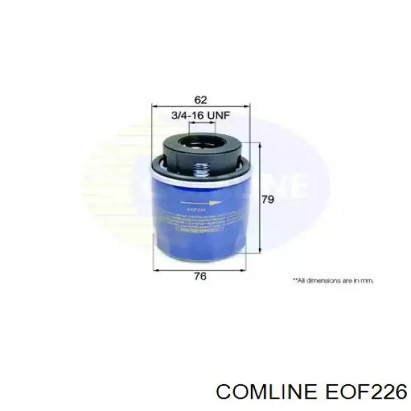EOF226 Comline масляный фильтр