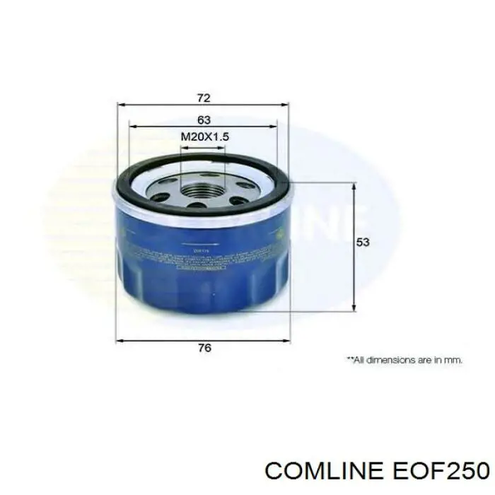 Купить EOF250 Comline Фильтр центробежный очистки масла