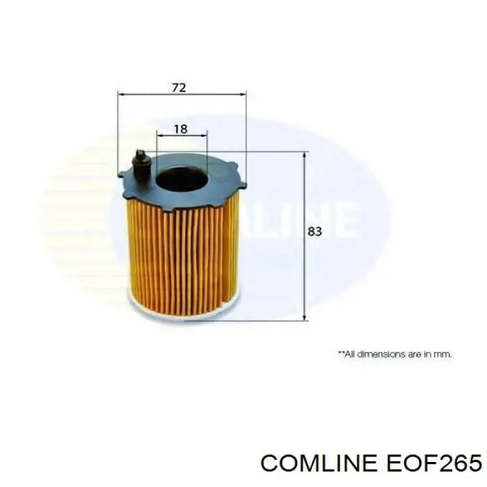 Масляный фильтр EOF265 Comline