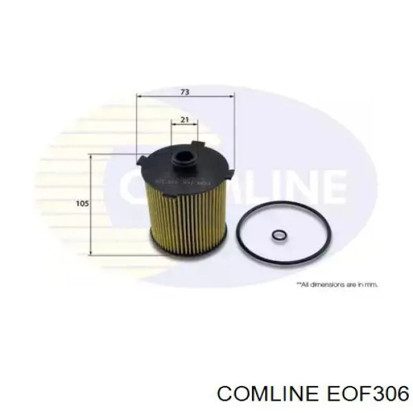 Filtro de aceite EOF306 Comline