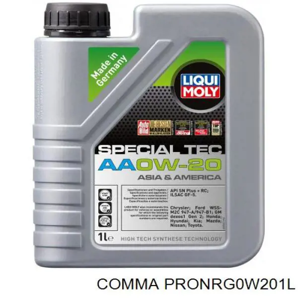 Aceite de motor PRONRG0W201L Comma