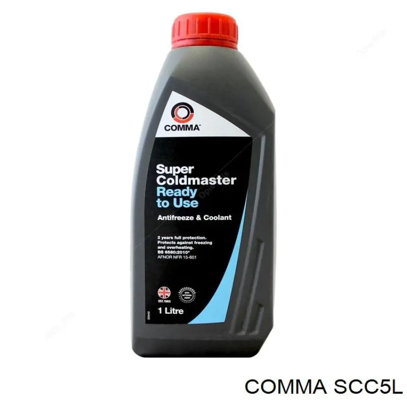 Антифриз Comma Super Coldmaster Сине-зеленый -36 °C 5л (SCC5L)