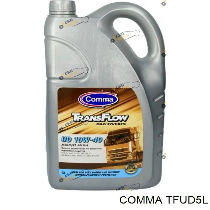 Моторное масло Comma TransFlow UD 10W-40 Синтетическое 5л (TFUD5L)