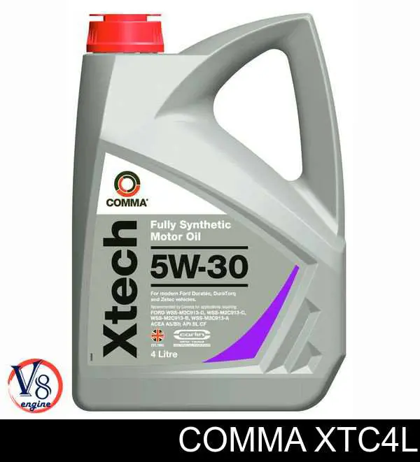 Моторное масло Comma Xtech 5W-30 Синтетическое 4л (XTC4L)