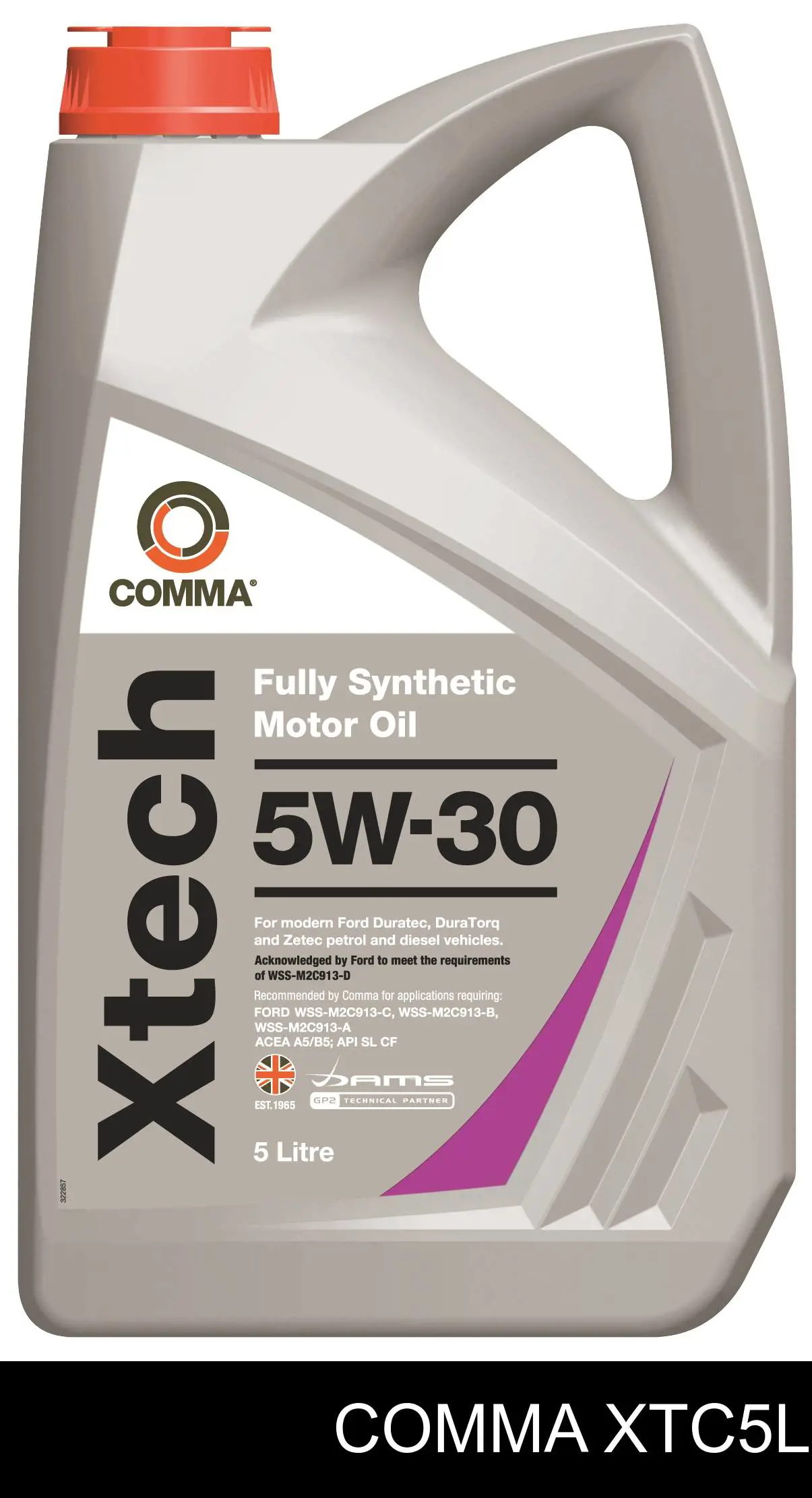 Моторное масло Comma Xtech 5W-30 Синтетическое 5л (XTC5L)