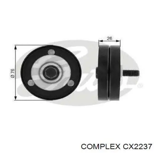 CX2237 CX/Complex натяжной ролик