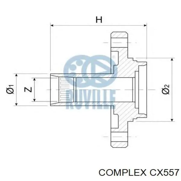Комплект подшипника ступицы колеса CX/Complex CX557 цена, от 12.63 USD