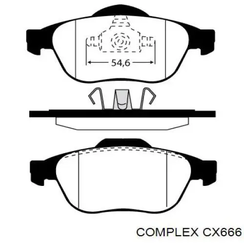Передняя ступица CX666 CX/Complex