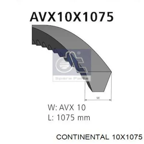 Купить 10X1075 Continental/Siemens Ремень генератора