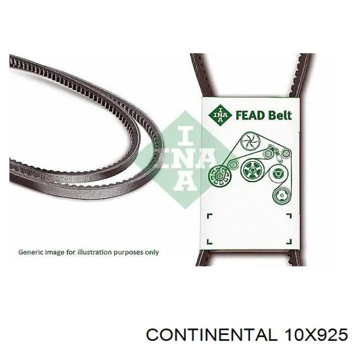 Correa trapezoidal 10X925 Continental/Siemens