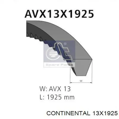 13X1925 Continental/Siemens Поликлиновый ремень