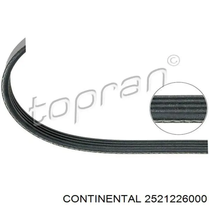 2521226000 Continental/Siemens Поликлиновый ремень