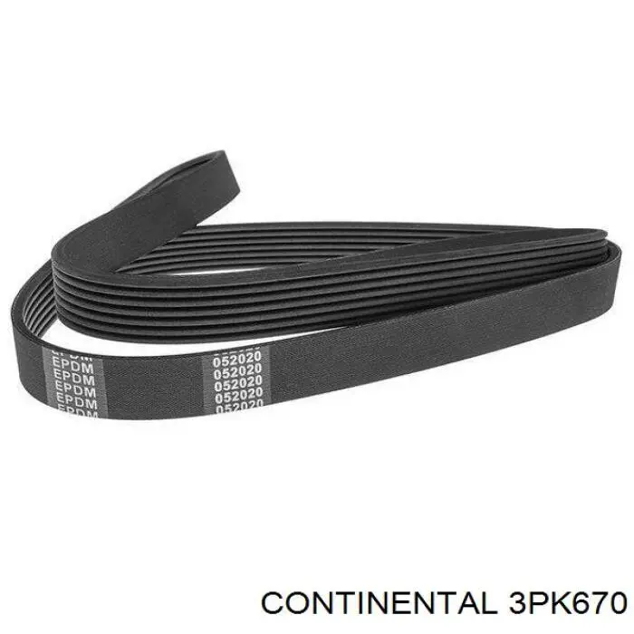 Correa trapezoidal 3PK670 Continental/Siemens