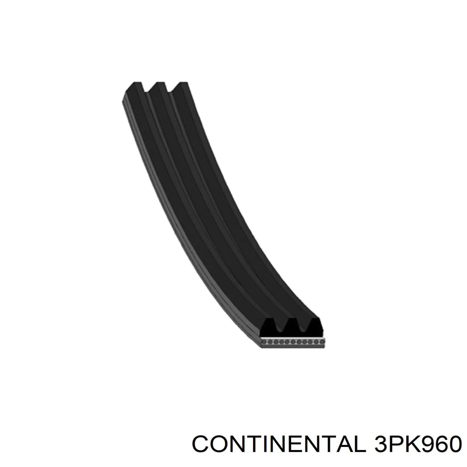 Ремень генератора 3PK960 Continental/Siemens