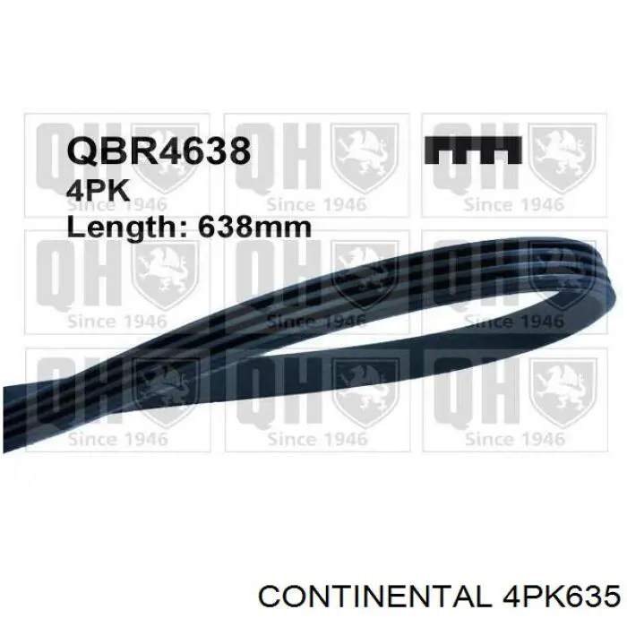 4PK635 Continental/Siemens Поликлиновый ремень