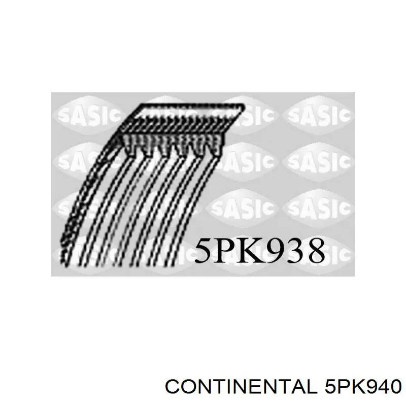 Ремень кондиционера Continental/Siemens 5PK940