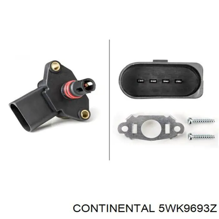 Датчик абсолютного давления в коллекторе Continental/Siemens 5WK9693Z цена, от 29.81 USD