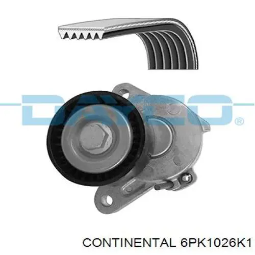 Correa De Transmision, juego completo 6PK1026K1 Continental/Siemens