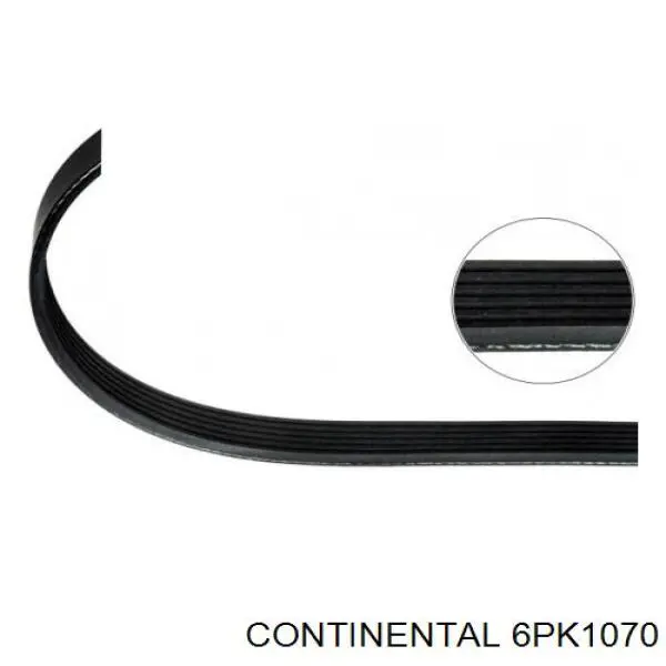 Ремень кондиционера Continental/Siemens 6PK1070