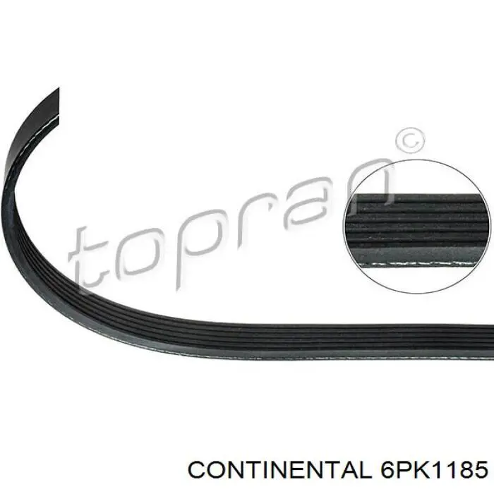Клиновый ремень Continental/Siemens 6PK1185 цена, от 12.00 USD