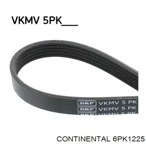 Клиновый ремень Continental/Siemens 6PK1225 цена, от 9.24 USD