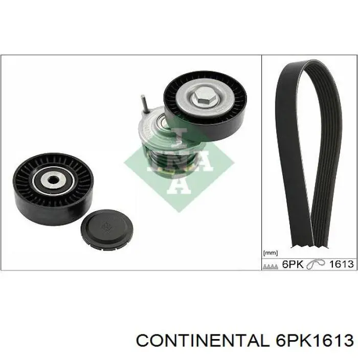 Клиновый ремень Continental/Siemens 6PK1613 цена, от 14.33 USD