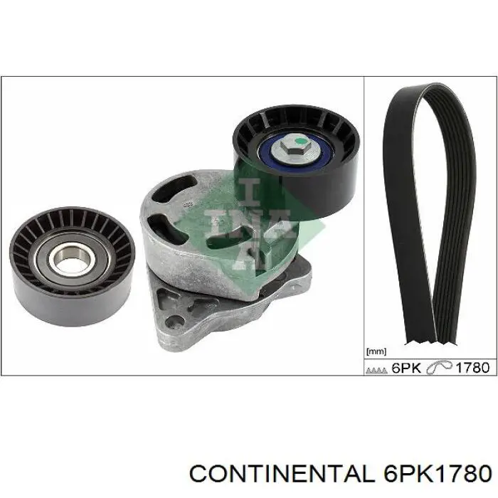 6PK1780 Continental/Siemens ремень генератора